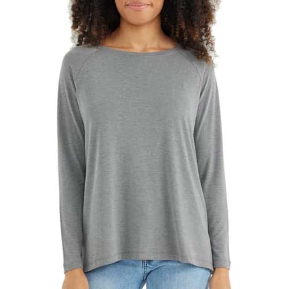 Free Fly Bamboo Everyday Flex LS Shirt Heathered Gray Small Gorpcore Athleisure